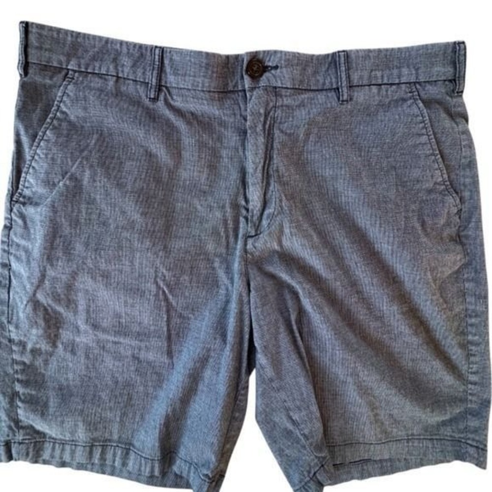Marc Anthony Stretch Waist Slim Fit Shorts BUNDLE 3 Pair 38" Blue, Tan, Gray